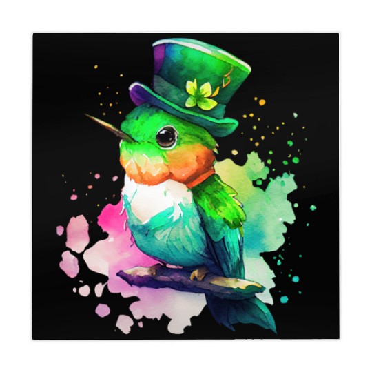 St Patrick's Day Irish Hummingbird Saint Patrick Mahjong Mats