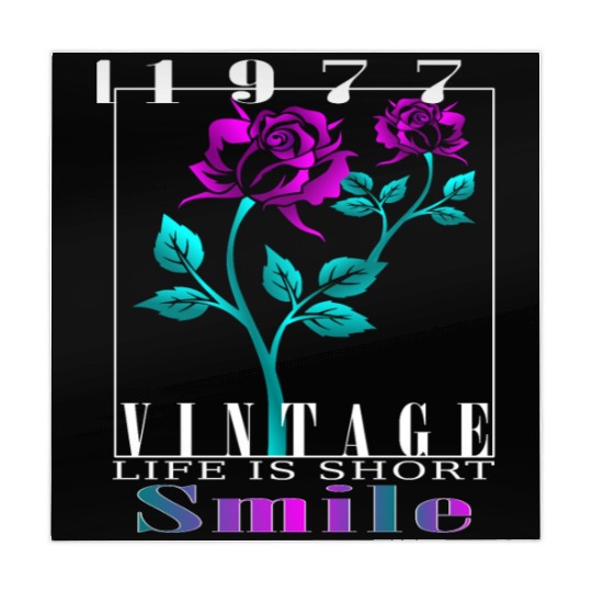 1977 Born Vintage Rose Gift Mahjong Mats