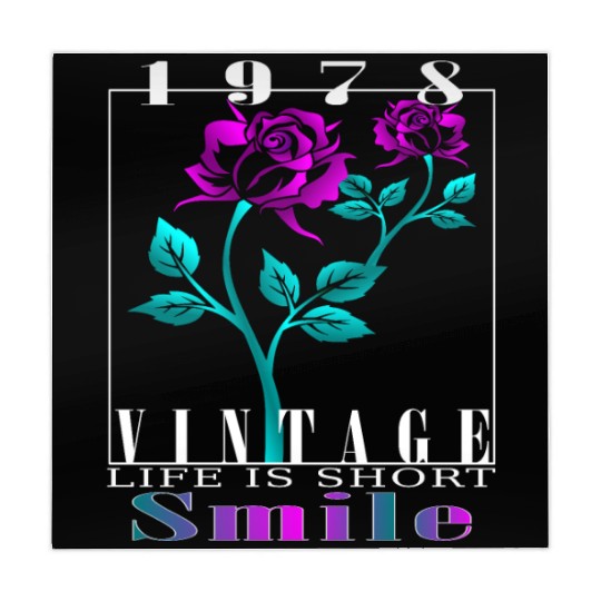 1978 Born Vintage Rose Gift Mahjong Mats