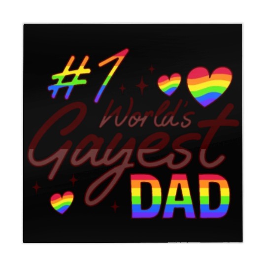 Gay Dad Pride LGBTQ Father Design for a Pride Mahjong Mats