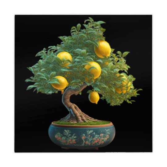 Lemon Bonsai Tree Mahjong Mats