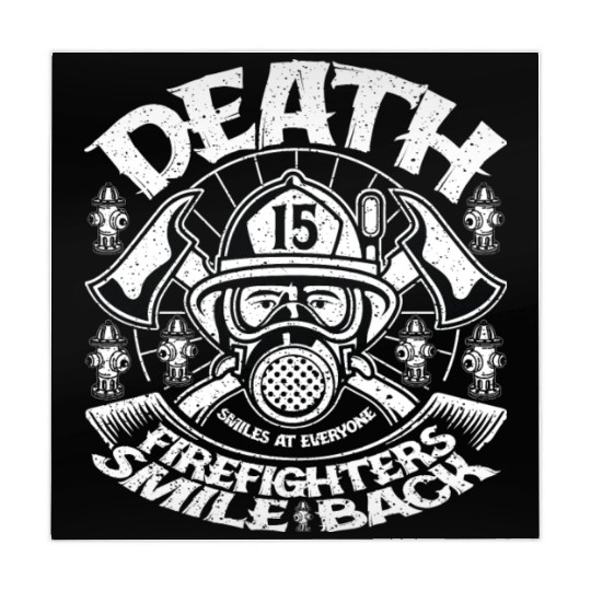 Death Smiles At Everyone Firefighters Smile Back Mahjong Mats