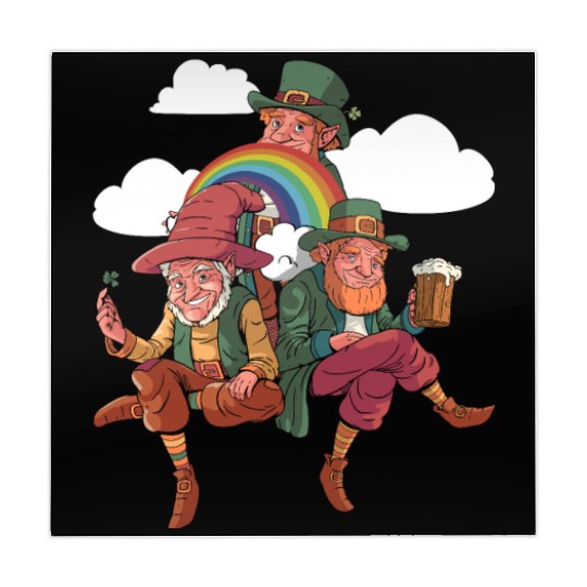 Three Leprechauns - St Patricks Day Irish Mahjong Mats