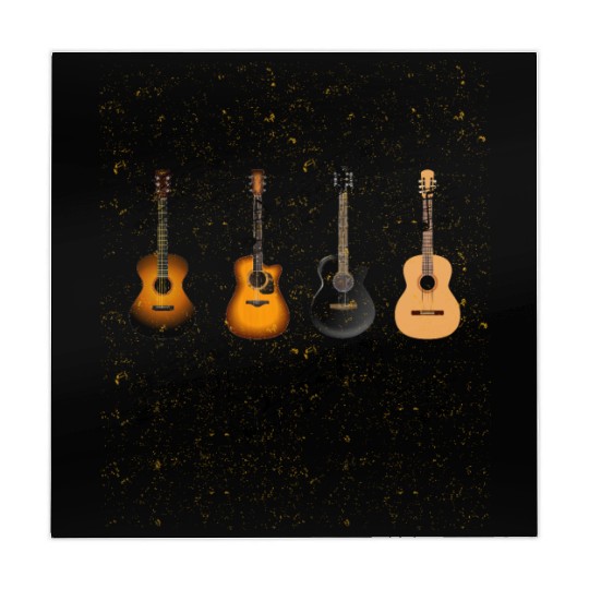 Guitars Funny Guitar Lovers,Bass Guitar Player Mahjong Mats