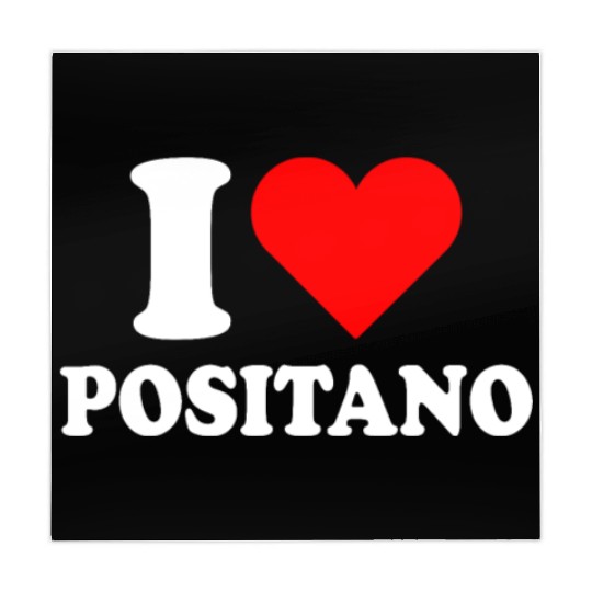I Love Positano Italy Travel Heart Amalfi Coast Mahjong Mats