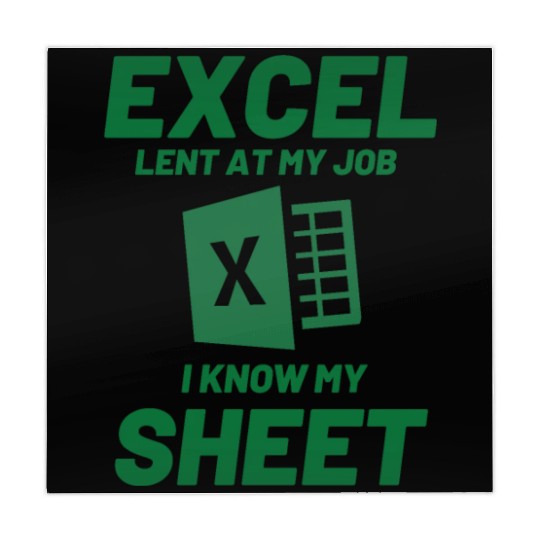 Excel-lent at My Job Funny Accountant Data Analyst Mahjong Mats