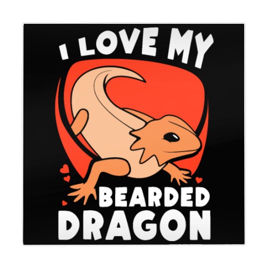 I Love My Bearded Dragon Animal Lover Reptile Pet Mahjong Mats
