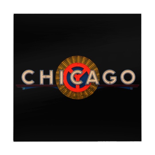 Chicago Theatre Marquee Night Mahjong Mats