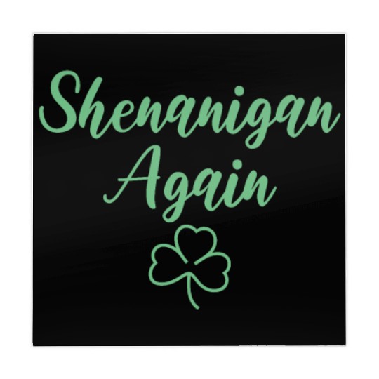 Shenanigan Again Green Shamrock Clover Mahjong Mats