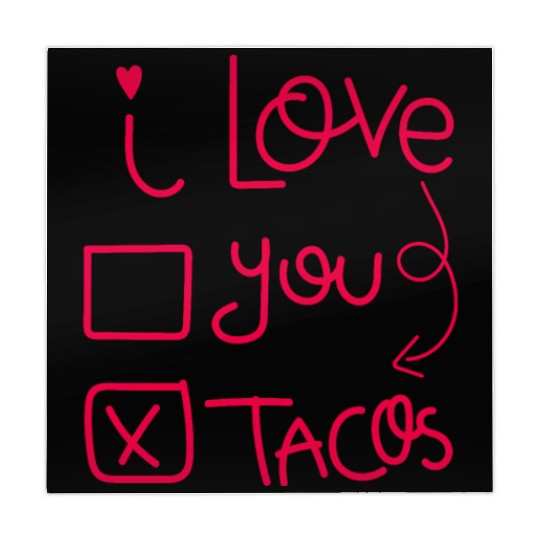Funny I Love Tacos Are My Valentine I Heart Taco Mahjong Mats