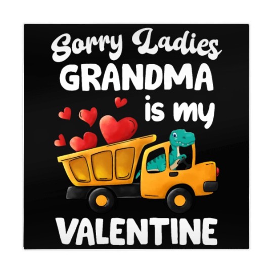 Grandma Is My Valentine Trex Dino Dump Truck Boys Mahjong Mats