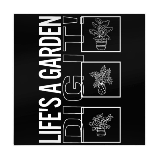 Life's A Garden Dig It, Garden Plant Gardening Mahjong Mats