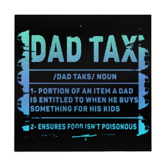 Vintage Dad Tax Definition Men Funny Father's Day Mahjong Mats