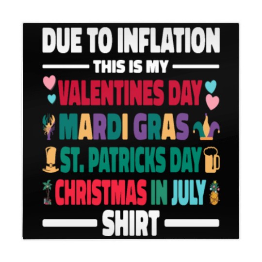 Due to Inflation Valentines Day Mardi Gras Mahjong Mats