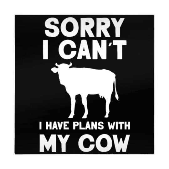 Sorry I Can't I Have Plans With My Cow Farm Cows Mahjong Mats
