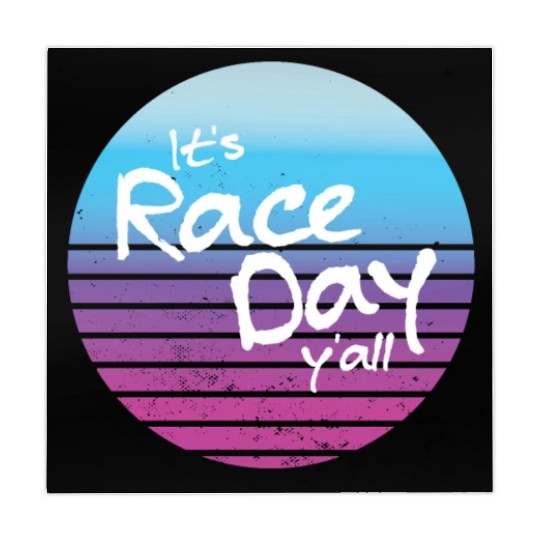 Its Race Day Y'all Retro Motorsports Racing Quote Mahjong Mats