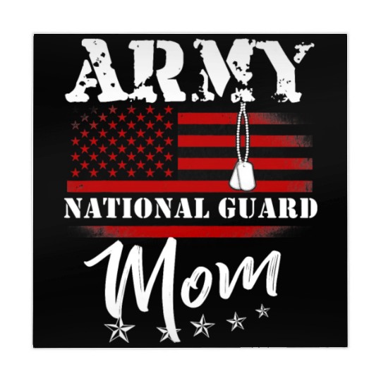Proud Army National Guard Mom US Flag Tees US Mili Mahjong Mats