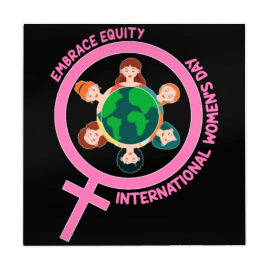 Happy International Women's Day Embrace Equity Mahjong Mats