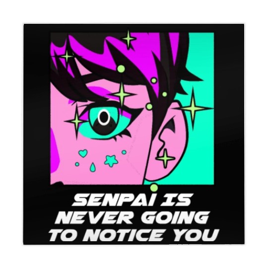 Senpai Is Never Going to Notice You Anime Funny Ma Mahjong Mats