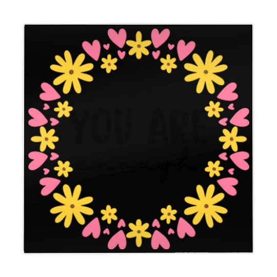 You Are Enough - Flower Crown Mahjong Mats