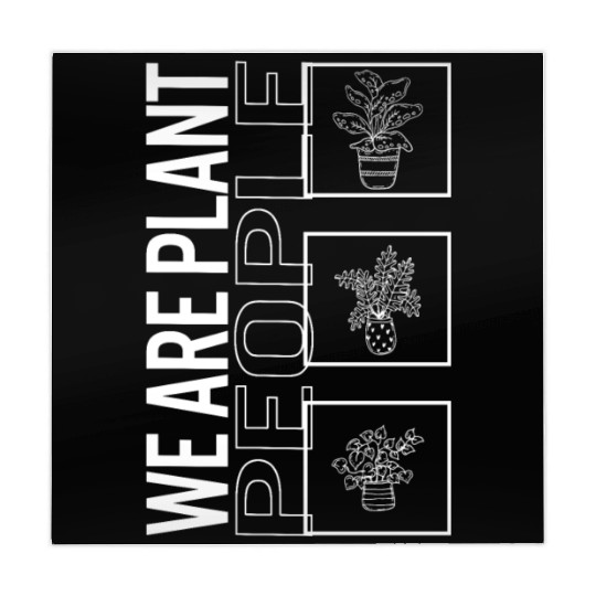 We Are Plant People, Garden Plant Gardening Lover Mahjong Mats