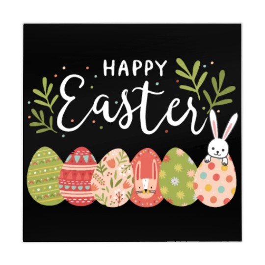 Happy Easter Spring Flowers Bunny Rabbit Egg Hunt Mahjong Mats