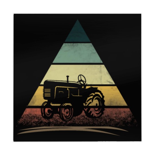 Retro Vintage Tractor Truck Rancher Farm Farmer Mahjong Mats