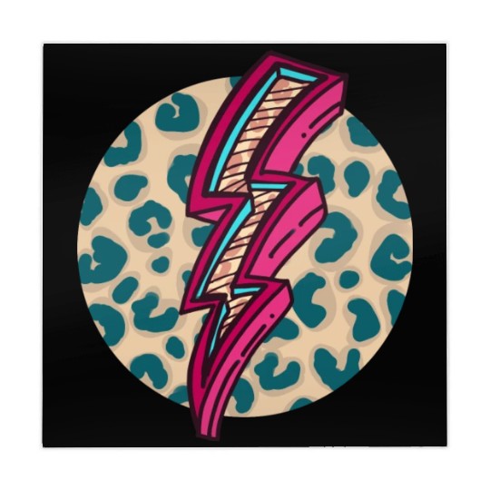 Cheetah Print Lightning Bolt Mahjong Mats