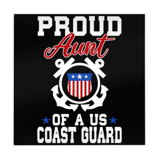 Proud US Coast Guard Aunt Mahjong Mats