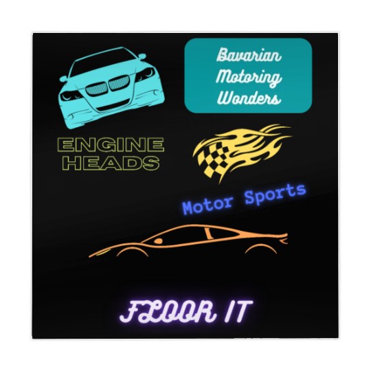 Car racing team design Mahjong Mats