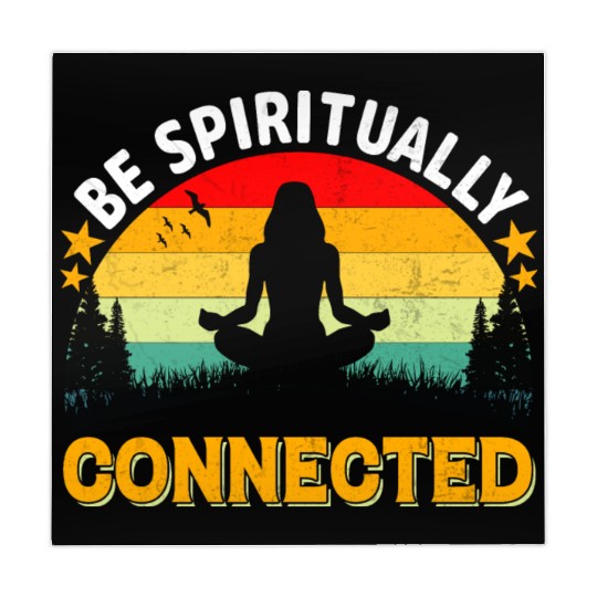 Be spiritually connected yoga Vintage Mahjong Mats