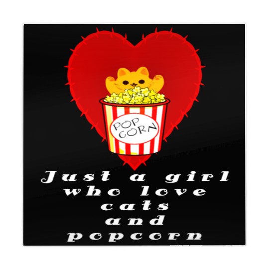 just a girl who love cats and popcorn Mahjong Mats