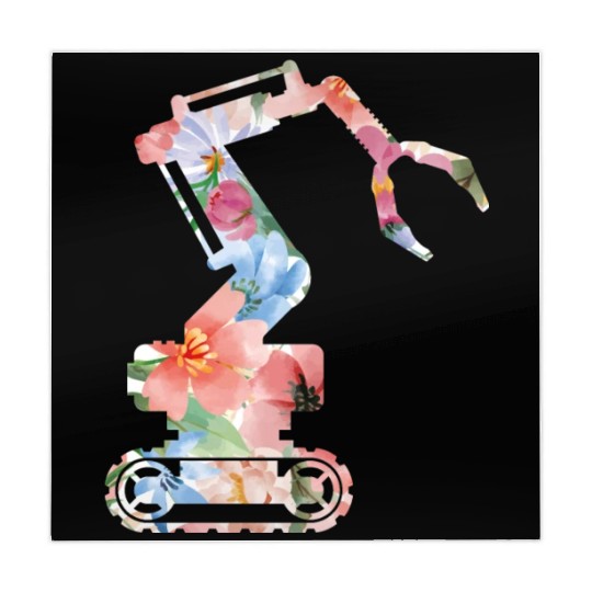 Robot Robotics Engineer Flower Mahjong Mats