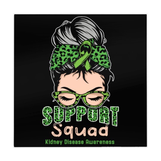 Support Squad Green Kidney Disease Awareness Month Mahjong Mats