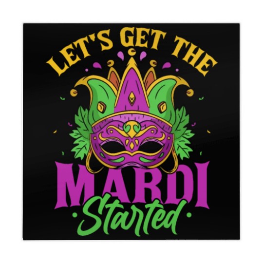 Let's Get The Mardi Started Mardi Gras Parade Mahjong Mats