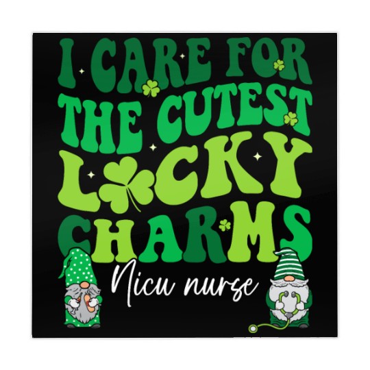 Groovy Retro NICU Nurse St Patrick's Day Mahjong Mats