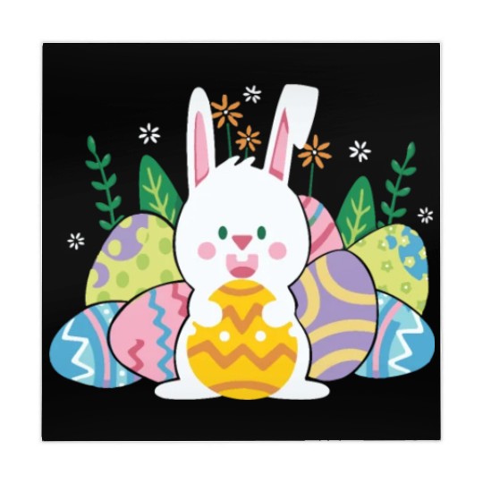 Cute Easter Bunny Egg Hunt Mahjong Mats