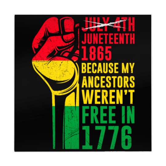 Juneteenth free since 1865 Black History US Africa Mahjong Mats