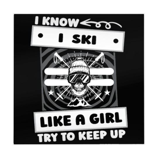 Skiing Skier Girl Mahjong Mats