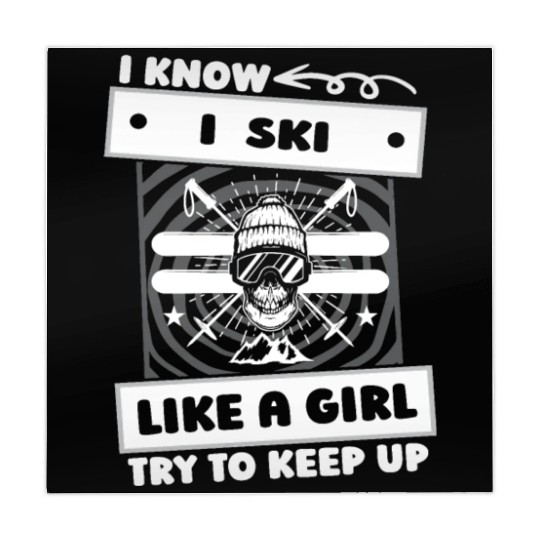 Skiing Skier Girl Mahjong Mats