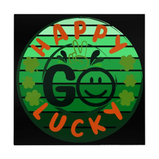 Happy Go Lucky - Green St Patrick's Day Sunset Mahjong Mats