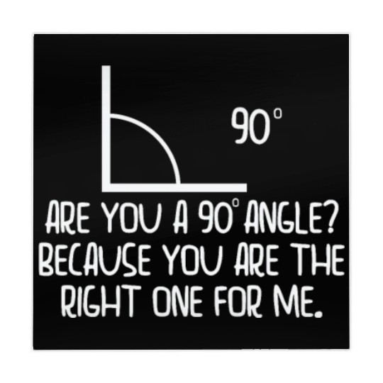 Mathematics Right Angle Cheesy Pun Math Geek Mahjong Mats