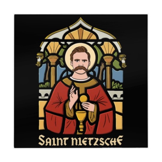 Saint Nietzsche Design for a Philosophy Student Mahjong Mats