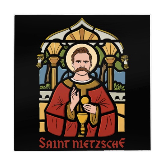 Saint Nietzsche Design for a Philosophy Student Mahjong Mats