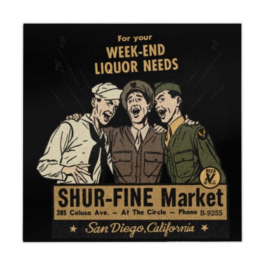 Vintage San Diego Liquor Store Mahjong Mats