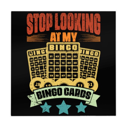 Vintage Stop Looking At My Bingo Cards Bingo Queen Mahjong Mats
