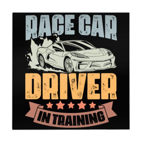 Race Car Driver In Training Retro Car Race Mahjong Mats