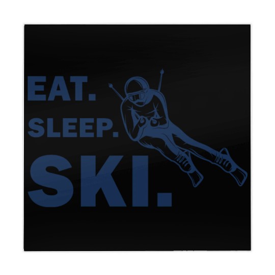 Skiing and Snowboarding - Eat Sleep Ski Mahjong Mats