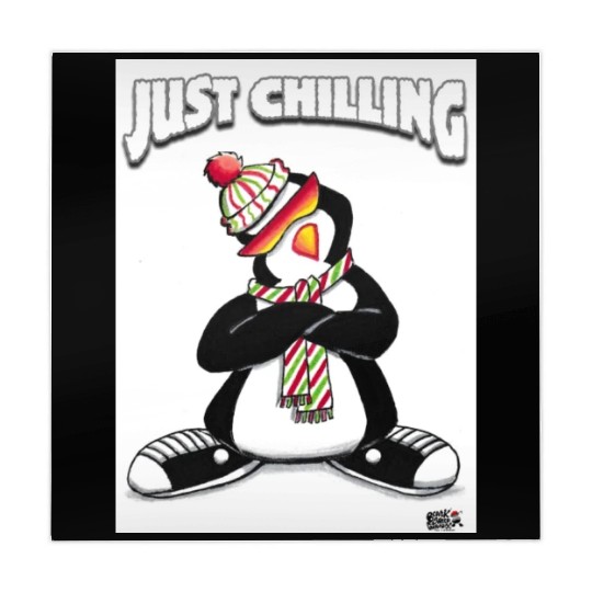 Just Chilling Penguin by Black Sheep Graphix Mahjong Mats