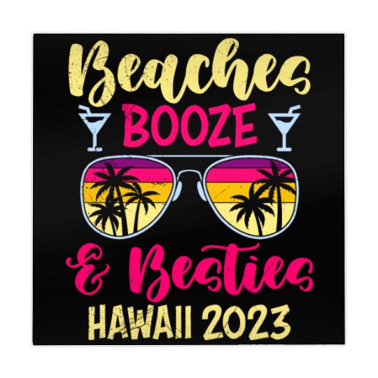 Beaches Booze Besties Hawaii 2023 Spring Break Mahjong Mats